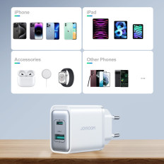 Δίκτυο USB-C Δίκτυο - USB-A 30W PD - λευκό