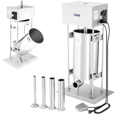 Stuffer de enchimento para salsicha elétrica com um motor Royal Catering + 4 lagos 15L