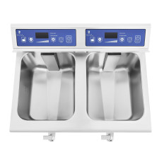 Dupla indukció Fryer Double Indukció 7000W 230V Royal Catering 2x 10l