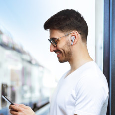 Slúchadlá FUNPODS IN-EAR TWS s Bluetooth 5.4 ANC a IP54 Ochrana - biela