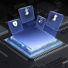 Magnetic handle on the phone with a 15W induction loader on a checkered aircraft - black