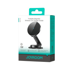 Magnetilise auto hoidja telefoniga 15W induktsioonlaadijaga - must