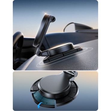 Magnetilise auto hoidja telefoniga 15W induktsioonlaadijaga - must