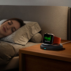 Chargeur d'induction pliable pour les montres Apple Montre - noir