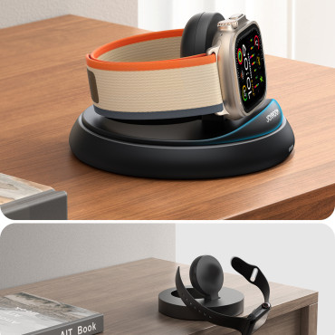 Induktionslæsser Sammenfoldelig til ure Apple Se - sort