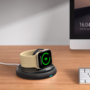 Indukcinis krautuvas sulankstomas laikrodžiams Apple Žiūrėti - juoda
