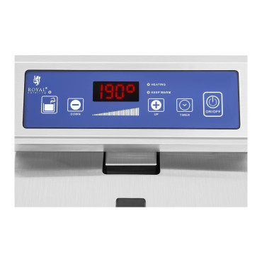 Dubbelinduktion Fryer Dubbel Induktion 7000W 230V Royal Catering 2x 10l