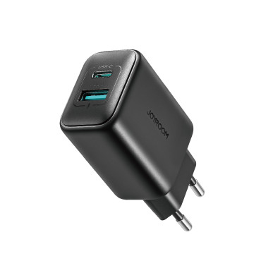 USB-C och USB-A-nätverksladdare 25W SFC PPS PD - Svart