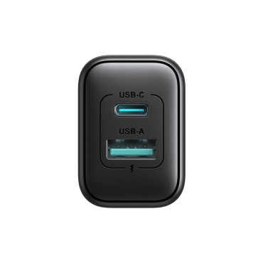 USB-C ir USB-tinklas įkroviklis 25W SFC PPS PD - juoda