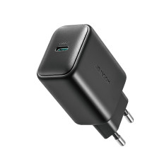 Φορτωτής δικτύου USB-C 25W SFC PPS PD + USB-C 1M Καλώδιο - Μαύρο