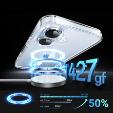 Case Classy Cleear Magnetic Case på iPhone 16 - Transparent
