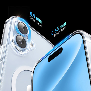Casty Cleary Clear Magnetic Case na iPhone 16 - Průhledný