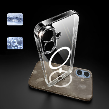 Casty Cleary Clear Magnetic Case na iPhone 16 - Průhledný
