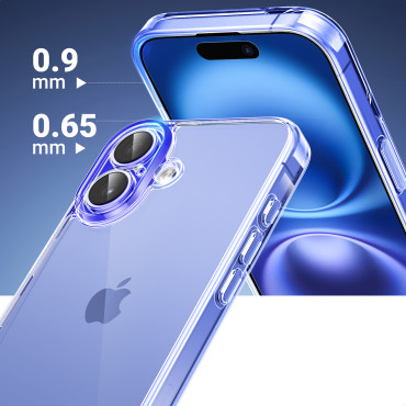 Caja con clase Clea Clear protectora en iPhone 16 Plus - Transparente