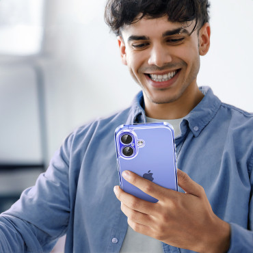 Case stiilne selge kaitsekott iPhone 16 pluss - läbipaistev