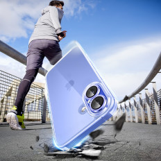 Caja con clase Clea Clear protectora en iPhone 16 Plus - Transparente