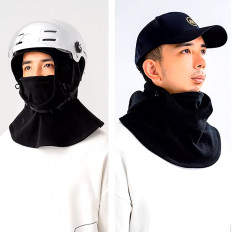 Balaclava ao ar livre à prova de vento impermeável polar - preto