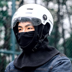 Balaclava ao ar livre à prova de vento impermeável polar - preto