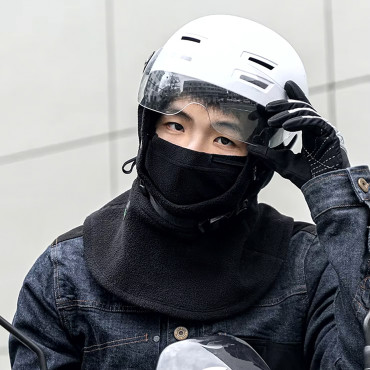 Balaclava ao ar livre à prova de vento impermeável polar - preto