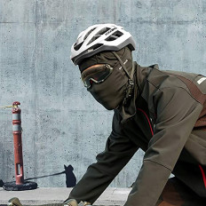 Sport Balaclava Uppvärmning Andas - Svart