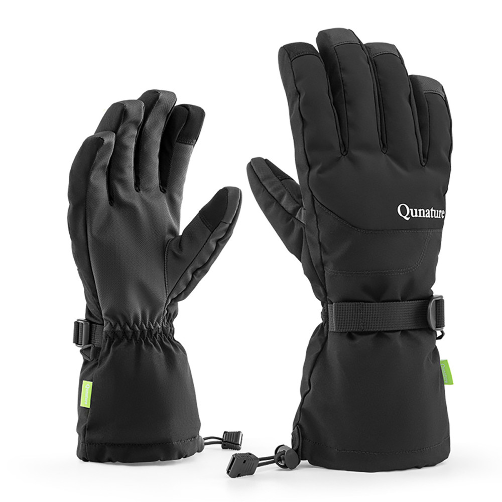 Luvas de esqui Toque impermeável para o tamanho do telefone do estilo de dedo M - preto