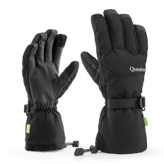 Guantes de esquí Touch impermeable para el estilo de dedo Tamaño L - Negro