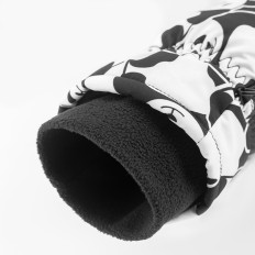 Detské lyžiarske rukavice bez prstov Panda Tepelná veľkosť S - čierna / biela