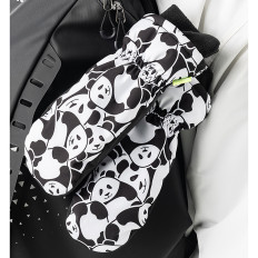 Vaikų slidinėjimo pirštinės be pirštų Panda šilumos dydis S - juoda / balta