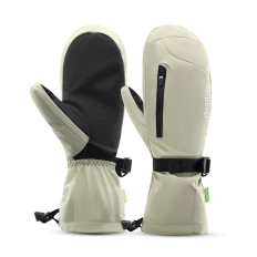 Ski gloves Fingerless Full Length Size M waterproof - beige