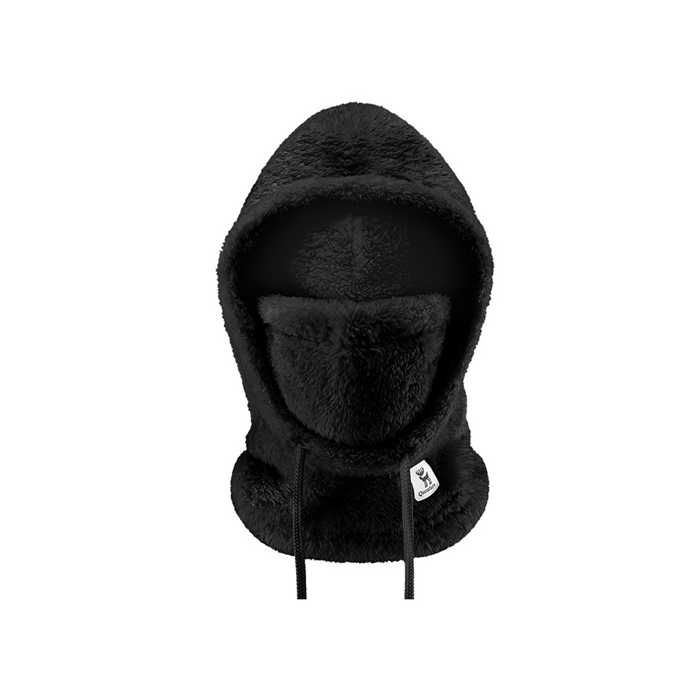 Topla balaclava s krznom zimsko smučanje Arctic Velvet Velikost L - Black