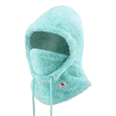Warm Balaclava met Bont Winter Ski Arctic Fluwelen Maat M - Mint