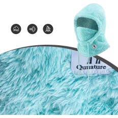 Balaclava quente com pele de inverno de pele Ártico de veludo de esqui L - hortelã