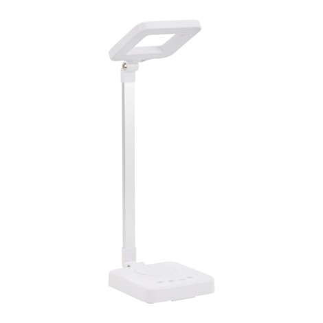 LÁMPARA DE ESCRITORIO LED ELEGANTE SQUARE 804 blanca con intensidad ajustable