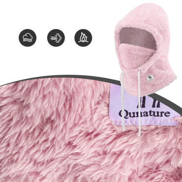 Teplý Balaclava s kožušinou Zimné lyže Arctic Velvet Veľkosť L - Pink