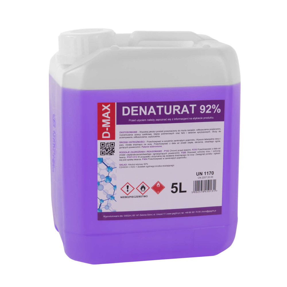 Denatetirani alkohol kontaminiran d-max 5l Denatetirani alkohol kontaminiran d-max 5l