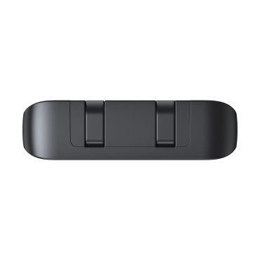 Powerbank 10000mAh med inbyggda kablar USB-C iPhone Lightning - Svart
