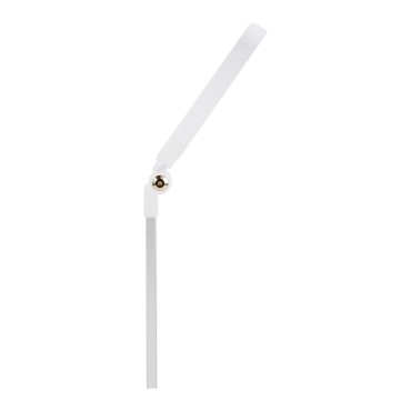 ELEGANTE Schreibtischlampe LED SQUARE 804 Weiß mit einstellbarer Lichtintensität — Seitenansicht