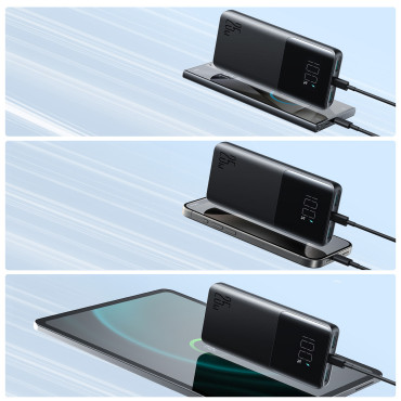 POWERBANK 10000MAH 25W 2X USB-A 1X USB-C SFC - Zwart