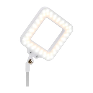 ELEGANTE Pöytälamppu LED SQUARE 804 Valkoinen Säädettävä Valoteho — etuosa
