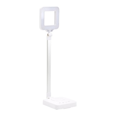 LÁMPARA DE ESCRITORIO LED ELEGANTE SQUARE 804 blanca con intensidad ajustable — vista frontal