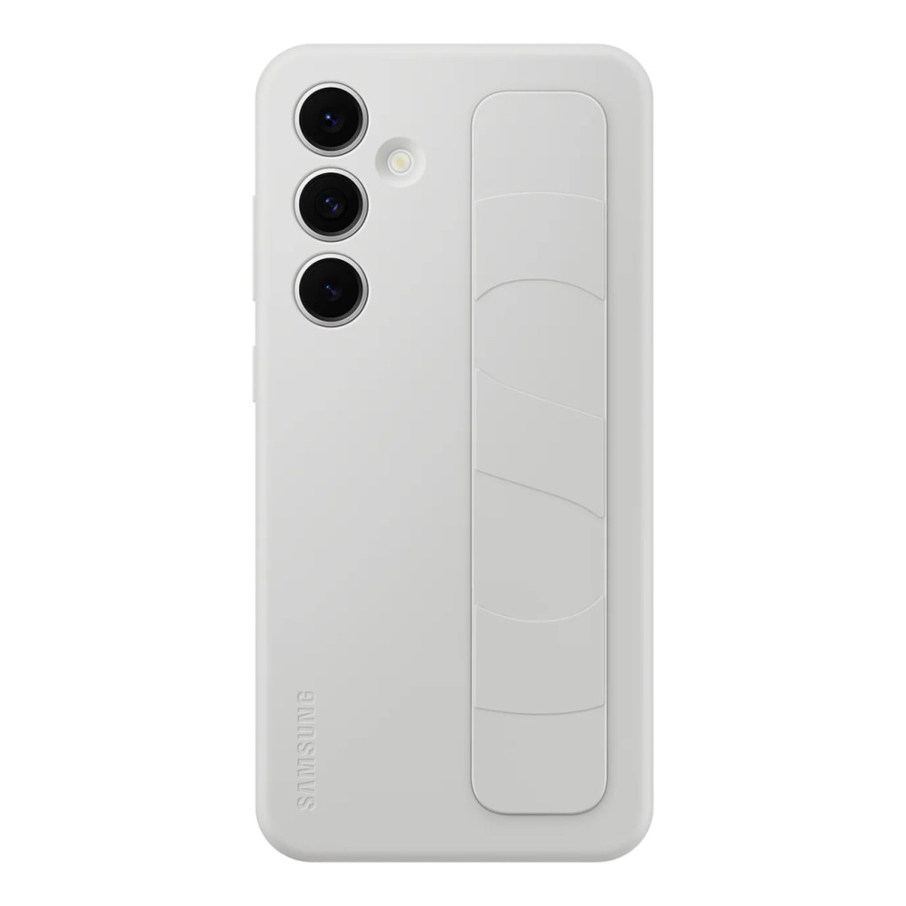 Case Samsung Stående Grip Väska med handtag och stå för Galaxy S24 Fe - Grå