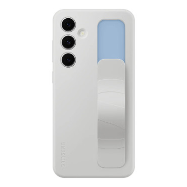 Case Samsung Stående Grip-sag med håndtag og står for Galaxy S24 Fe - Grey