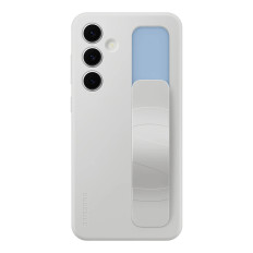 Caso Samsung Standing Grip Case com alça e suporte para Galaxy S24 Fe - Gray