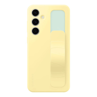 Fall Samsung Stående Grip Väska med handtag och stå för Galaxy S24 Fe - Gul