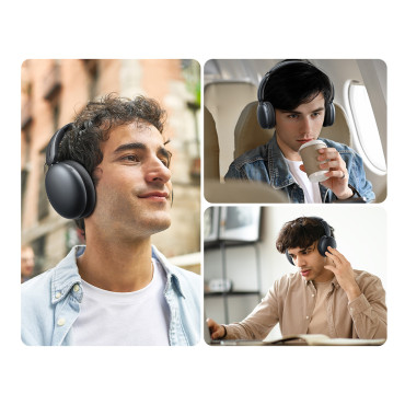 Brezžične slušalke J-glava serija JR-JH1 z ANC Bluetooth - črna
