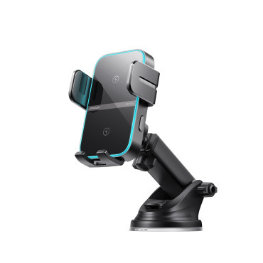 Punho de telefone com carregador de indução para painel - preto