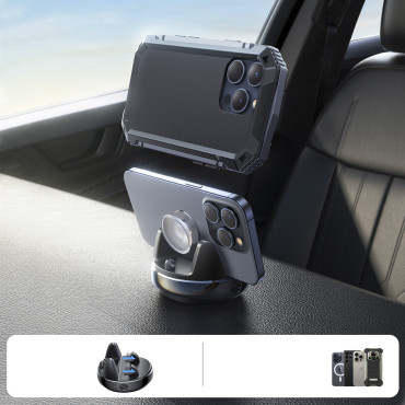 Κάτοχος αυτοκινήτου με ένα εργαλείο στάση σε ένα ταμπλό - Μαύρο