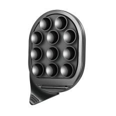 Mango magnético en un teléfono inteligente con ventosas en el espejo de vidrio - Negro