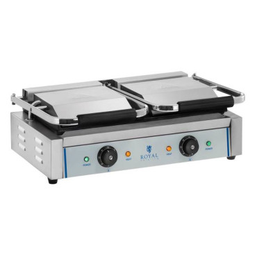 Kontakt Grill Kontakt BBQ dvostruko glatko 3600W 230V Royal Catering