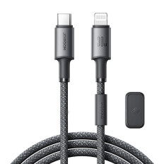 Kabelski kabelski kabel - iPhone strela z magnetnim držalom 1.2m - Siva